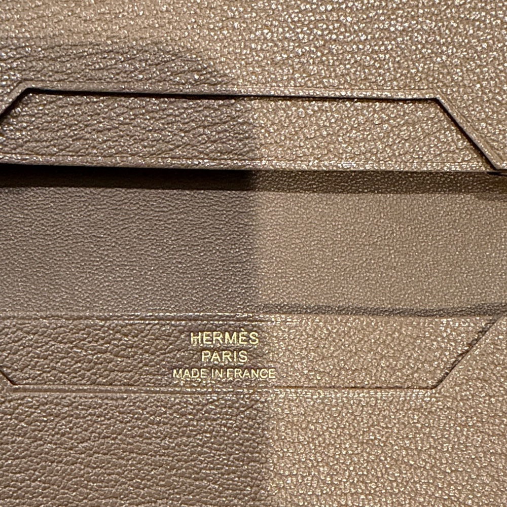 Hermes Bearn cardholder Etoupe Gold Hardware - Picture 2 of 4